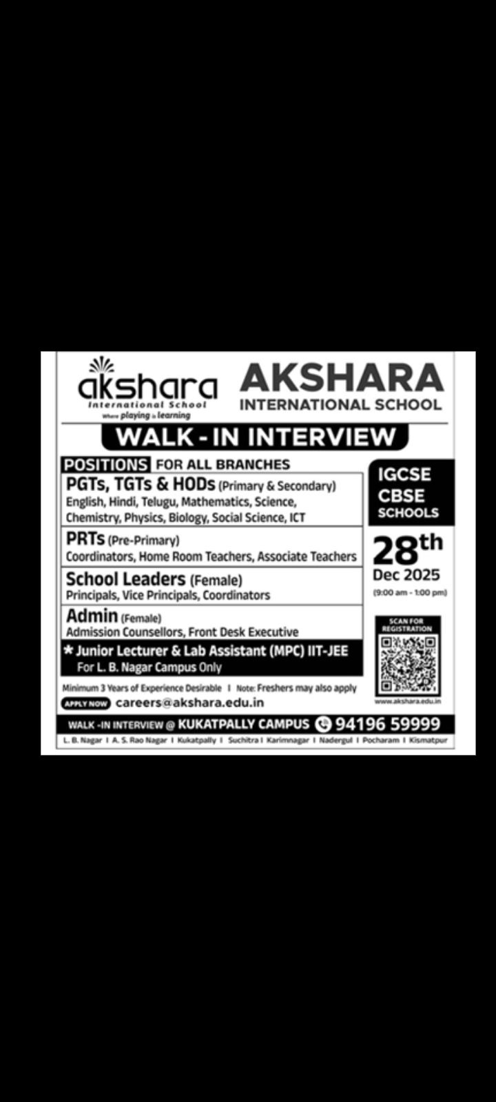 Career Opportunities