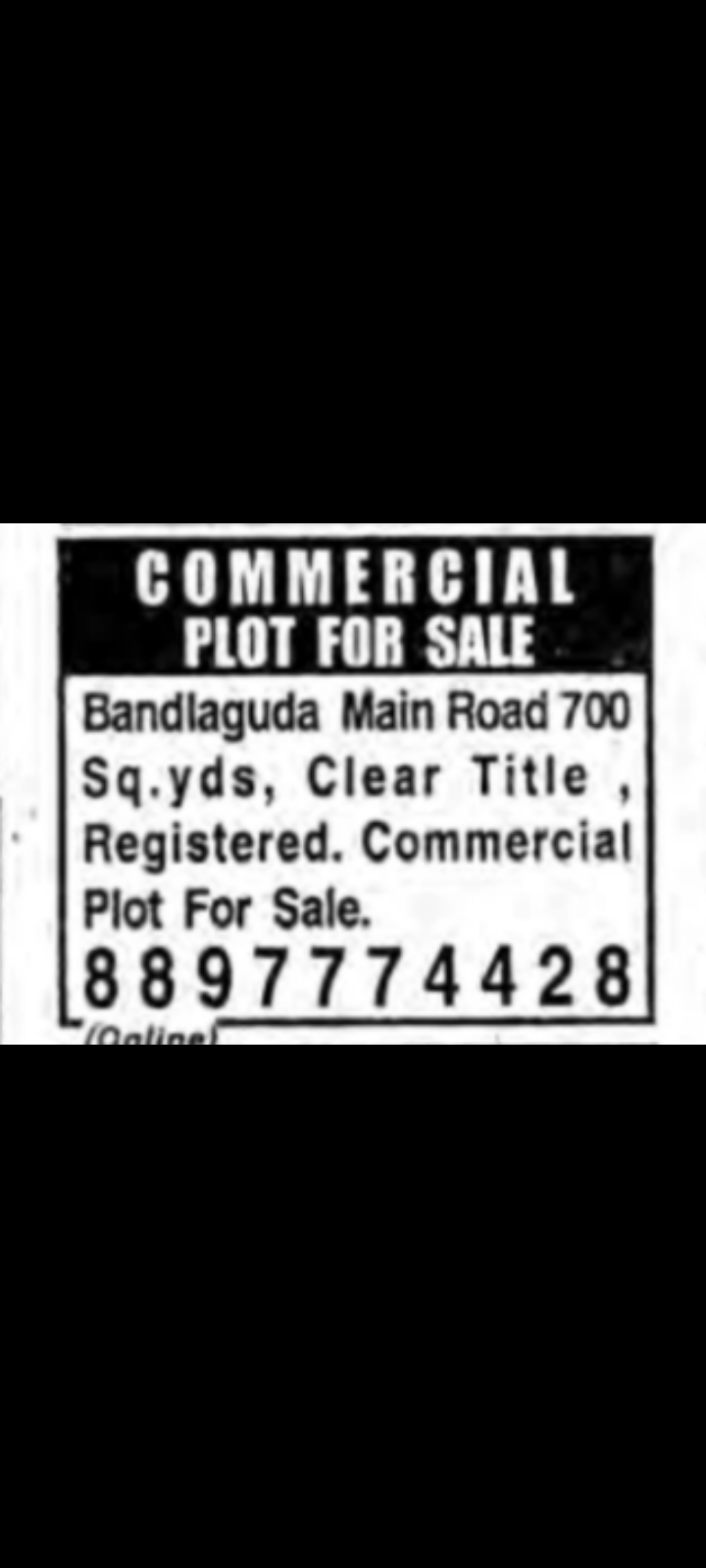 Commercial Plot for Sale