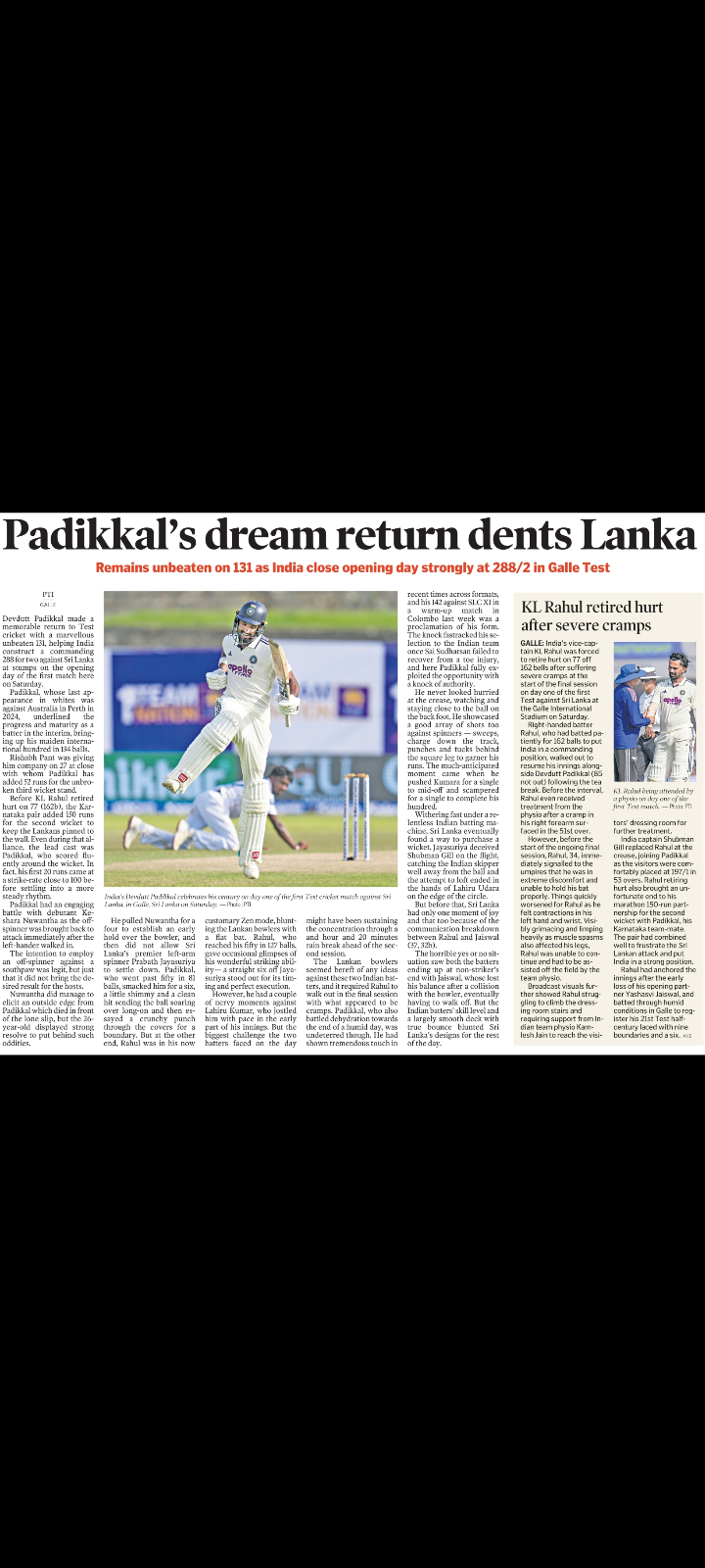 Devdutt Padikkal Hits 131 on Dream Test Return