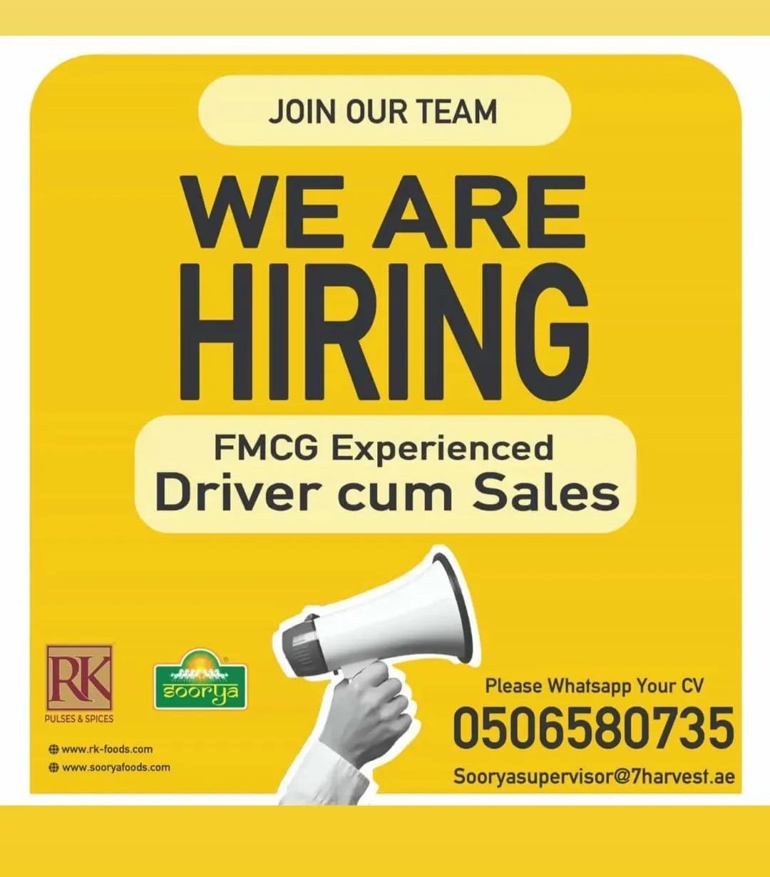 Driver/ Sales required in UAE