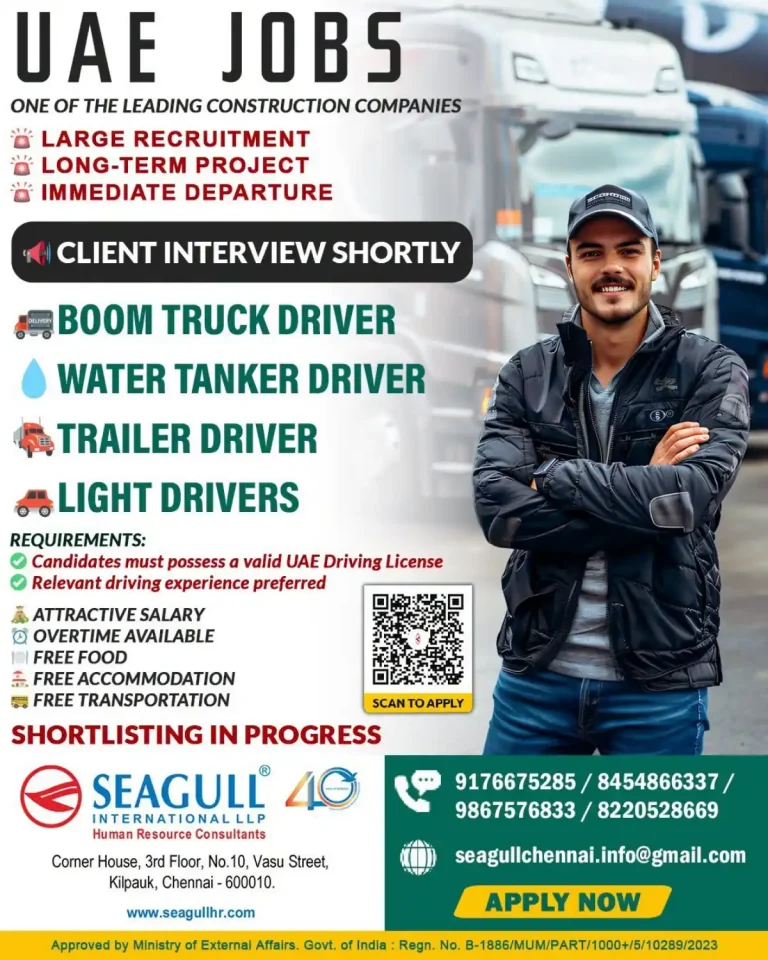 Drivers required in UAE
