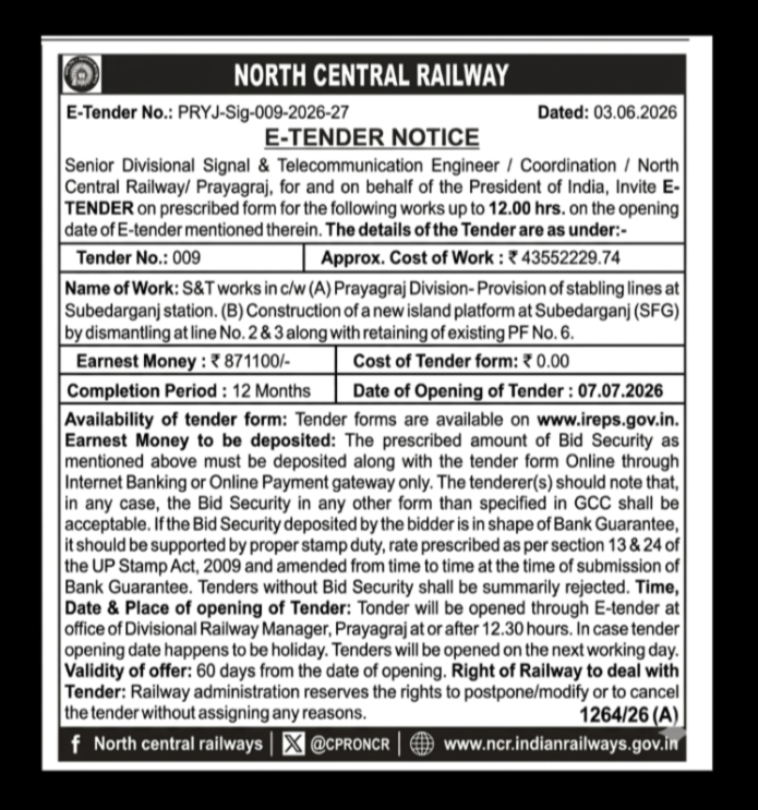 e tender notice
