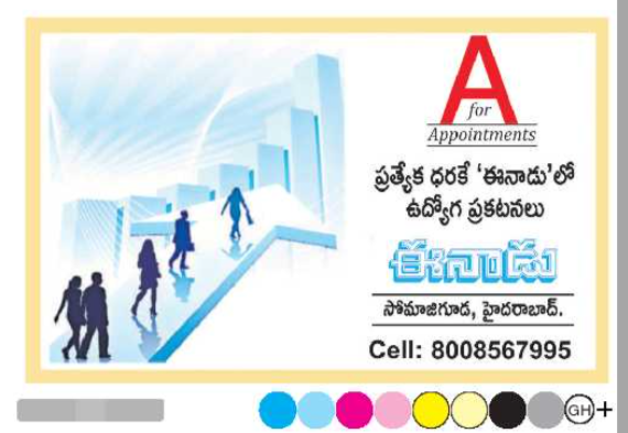 Eenadu Appointments: Recruitment Advertising