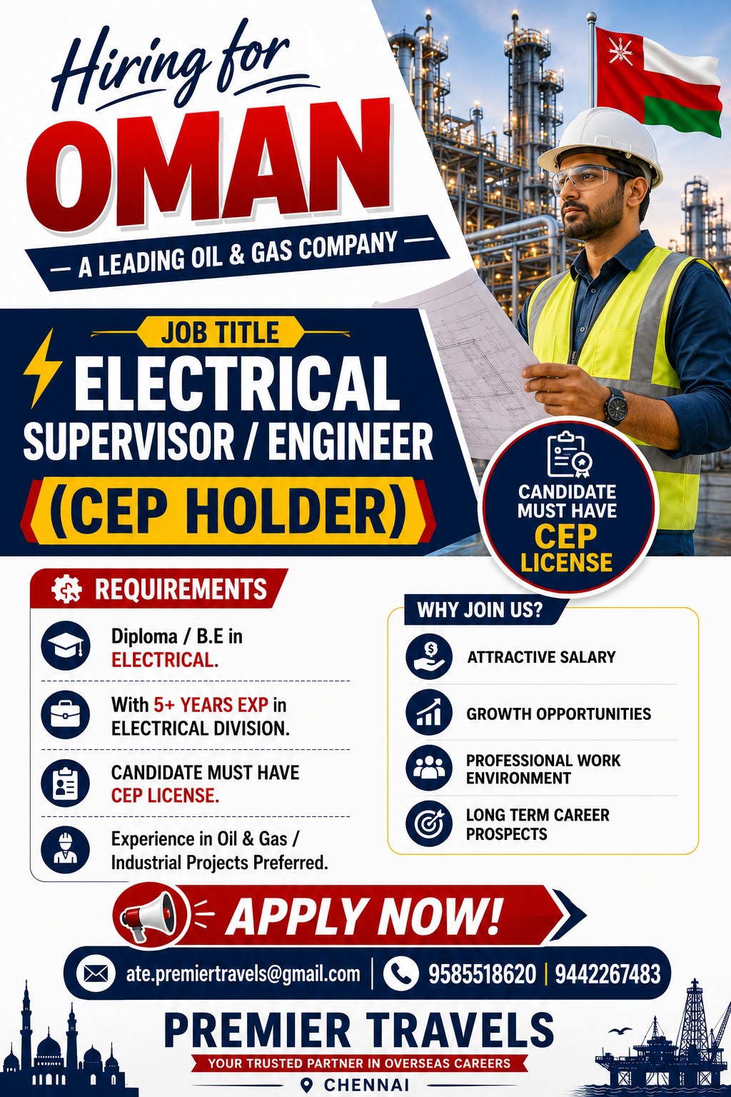 Electrical CEP Jobs in Oman