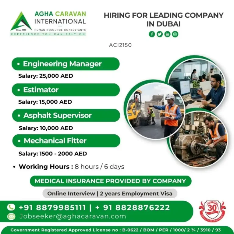 Engineering & Mechanical Jobs Available in Dubai 🇦🇪🔧
