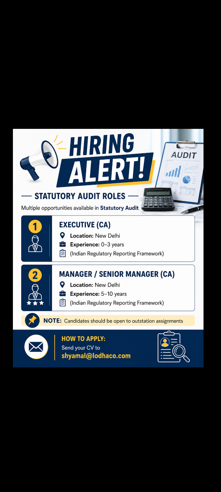 executive job opportunity in New Delhi