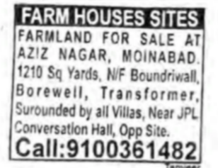 Farmhouse Sites / Farmland for Sale