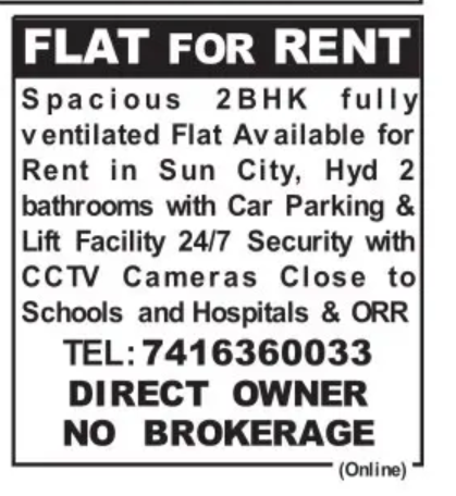 flats for rent