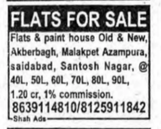 Flats & Painted Houses for Sale in Hyderabad