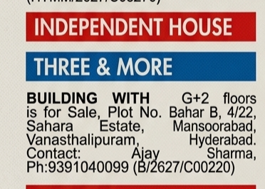🏠 G+2 Building For Sale