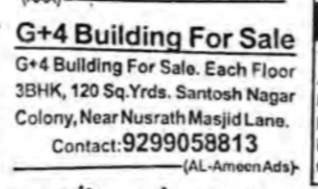 G+4 Building for Sale