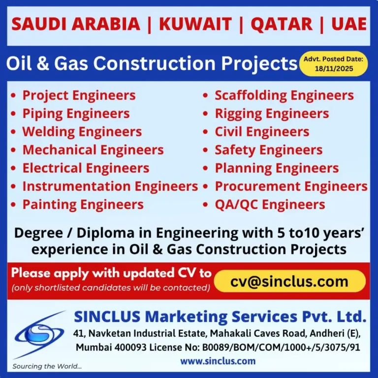 GCC – Oil & Gas Construction Engineers