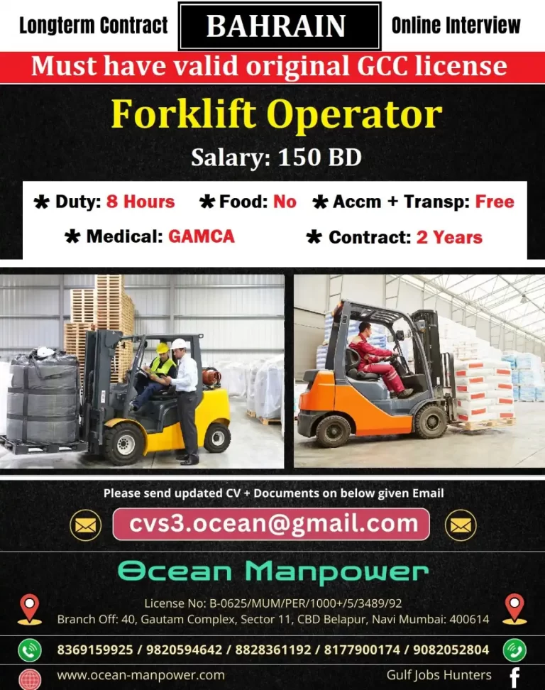 Forklift Operator (GCC Licence)