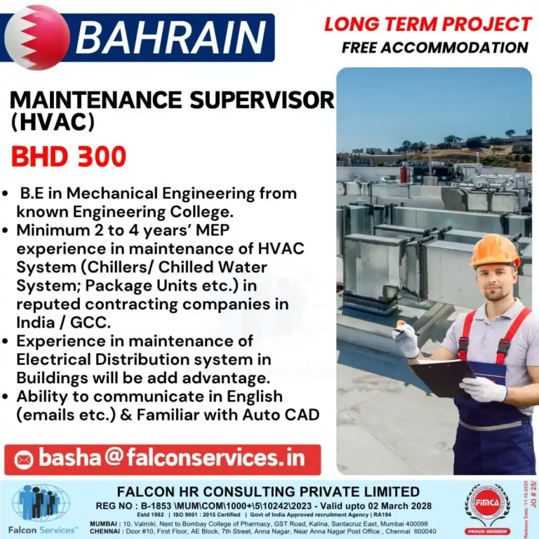 Maintenance Supervisor (HVAC)