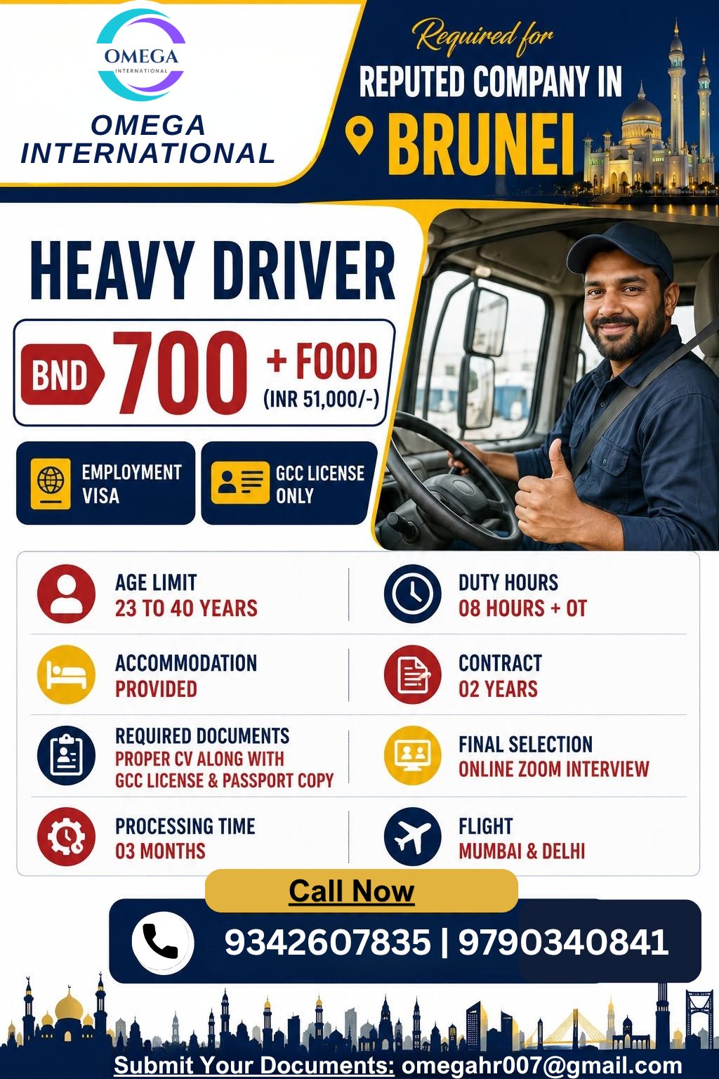 Heavy Drivers Required in Brunei