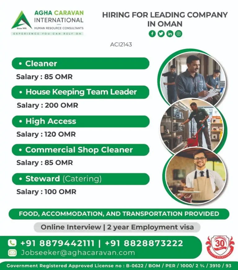 Helpers required in Oman
