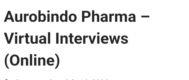 Hiring experienced candidates in pharmaceutical manufacturing