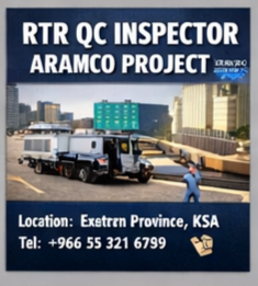 Hiring RTR QC Inspector at saudi