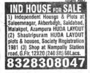 Houses, Plots & Shops for Sale –