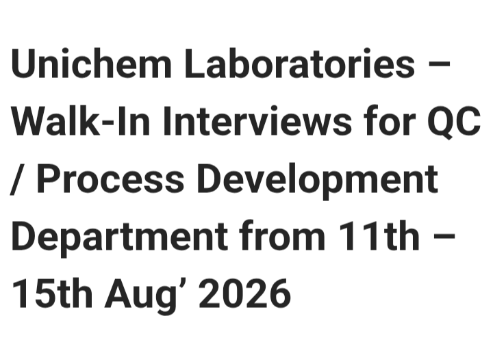 HPLC/GC,Officers required in Madhya Pradesh