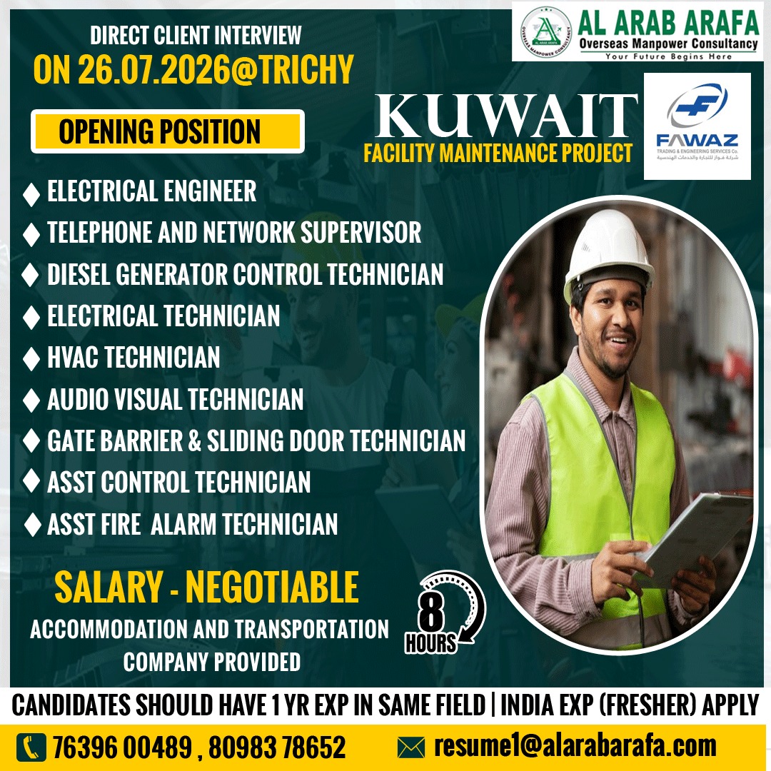 HVAC Technician required in Kuwait 🇰🇼