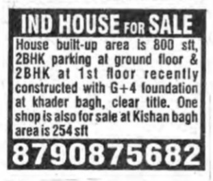 Independent House for Sale