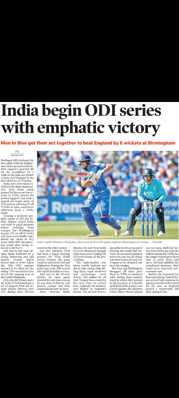India Begin ODI Series With Emphatic Victory 🏏