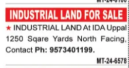 industrial land for sale