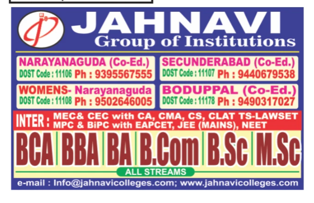 Jahnavi Group of Institutions Admissions Open