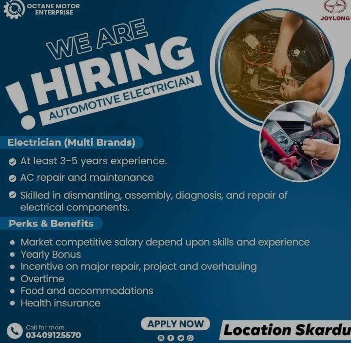job opportunity at skardu