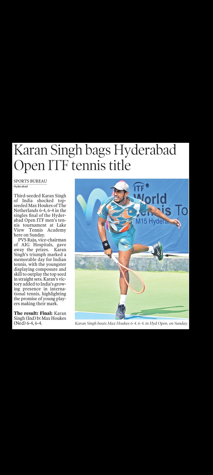 Karan Singh Bags Hyderabad Open ITF Title 🎾🏆