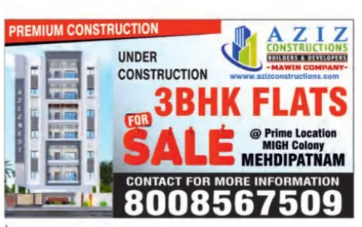 Luxury 3BHK Flats by Aziz