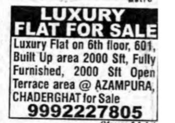 Luxury Flat for Sale in Azampura, Chaderghat