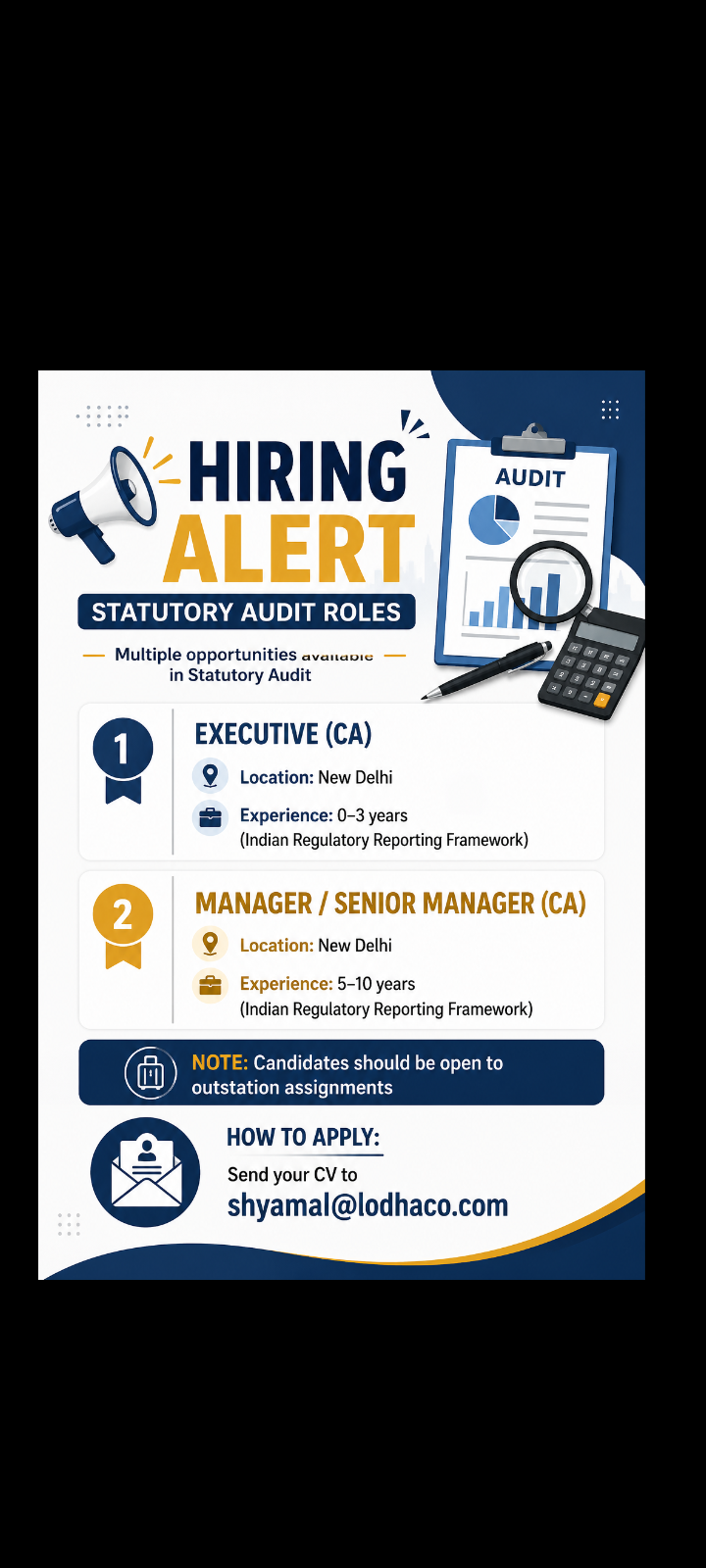 Manager required in New Delhi