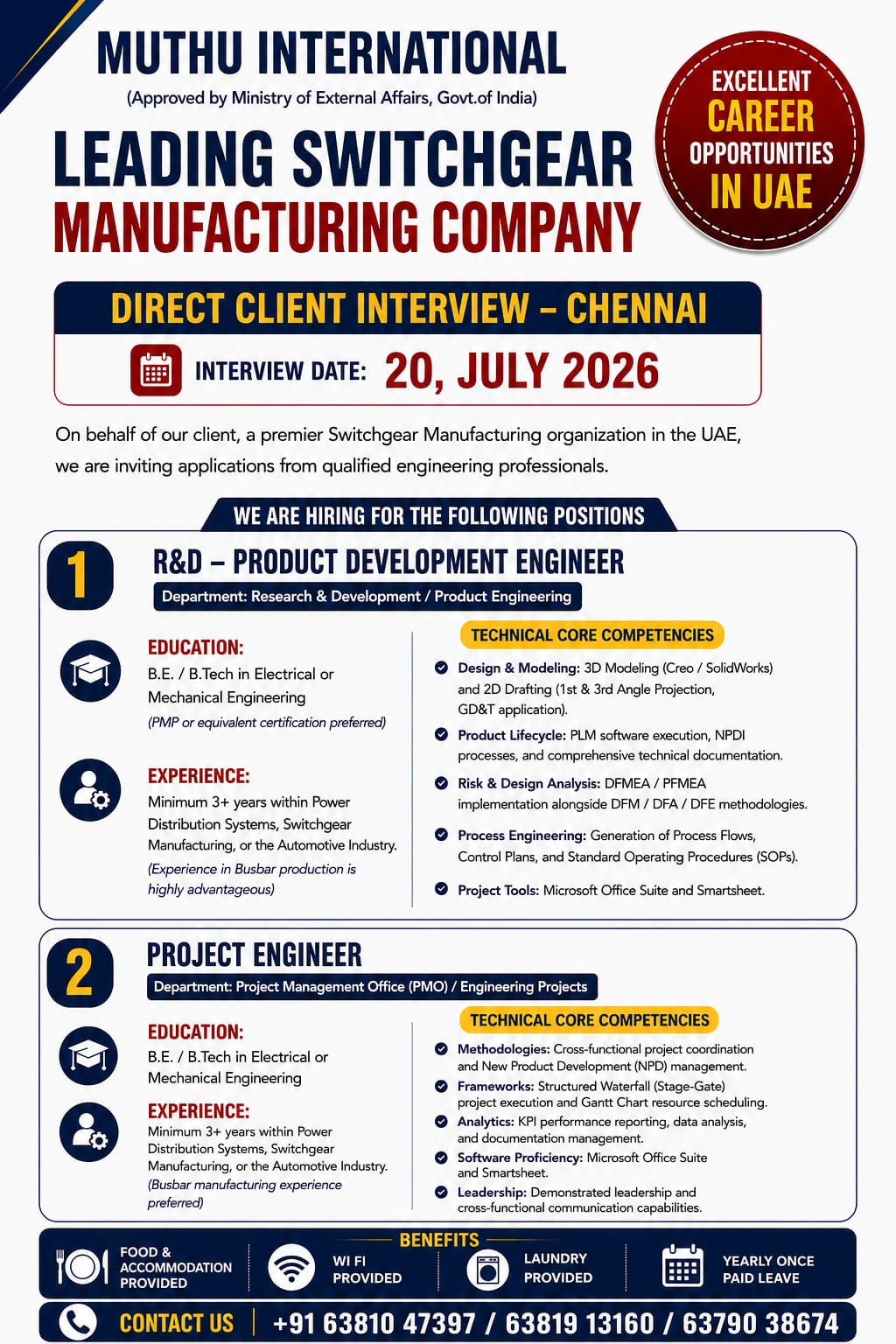 Mechanical Positions Required in UAE 🇦🇪