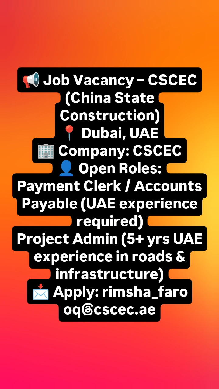multiple job vacancies at Dubai
