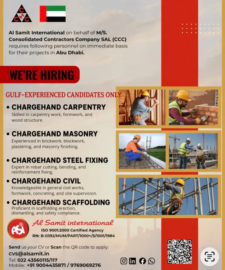 multiple vacancies in UAE