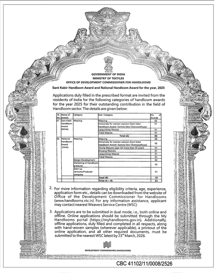National Handloom Awards 2025