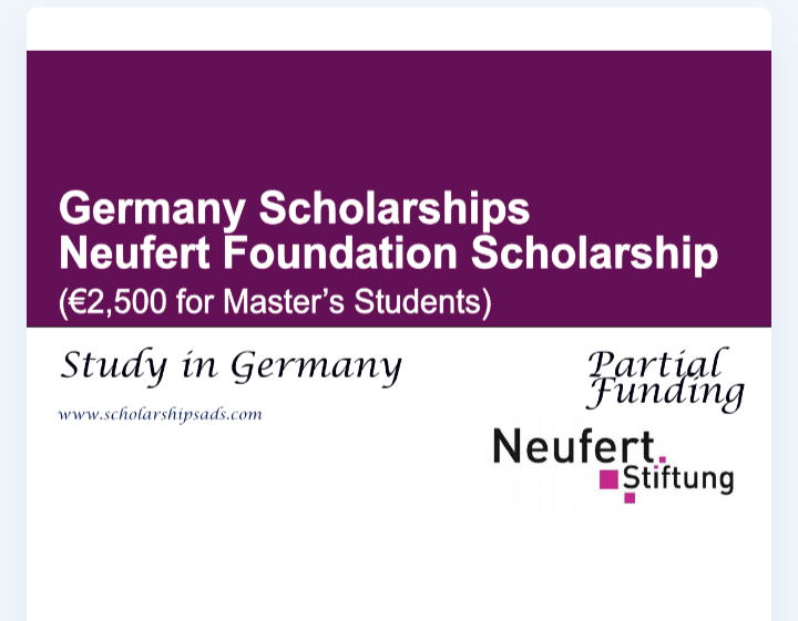 Neufert Foundation Scholarship