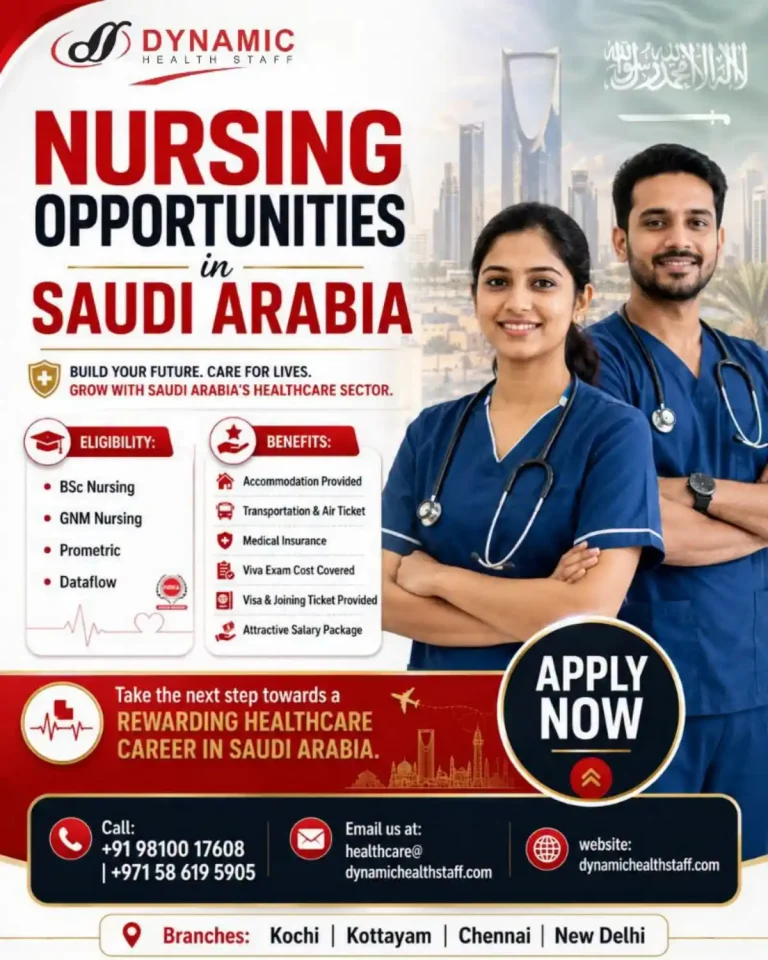 Nurses Required in Saudi Arabia 🇸🇦
