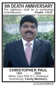 Obituary-  Christopher Paul