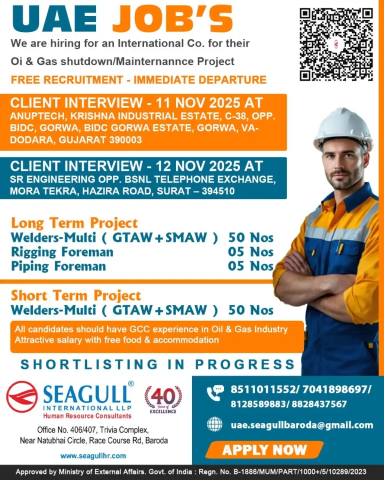 Oil & Gas Shutdown / Maintenance Projects – UAE