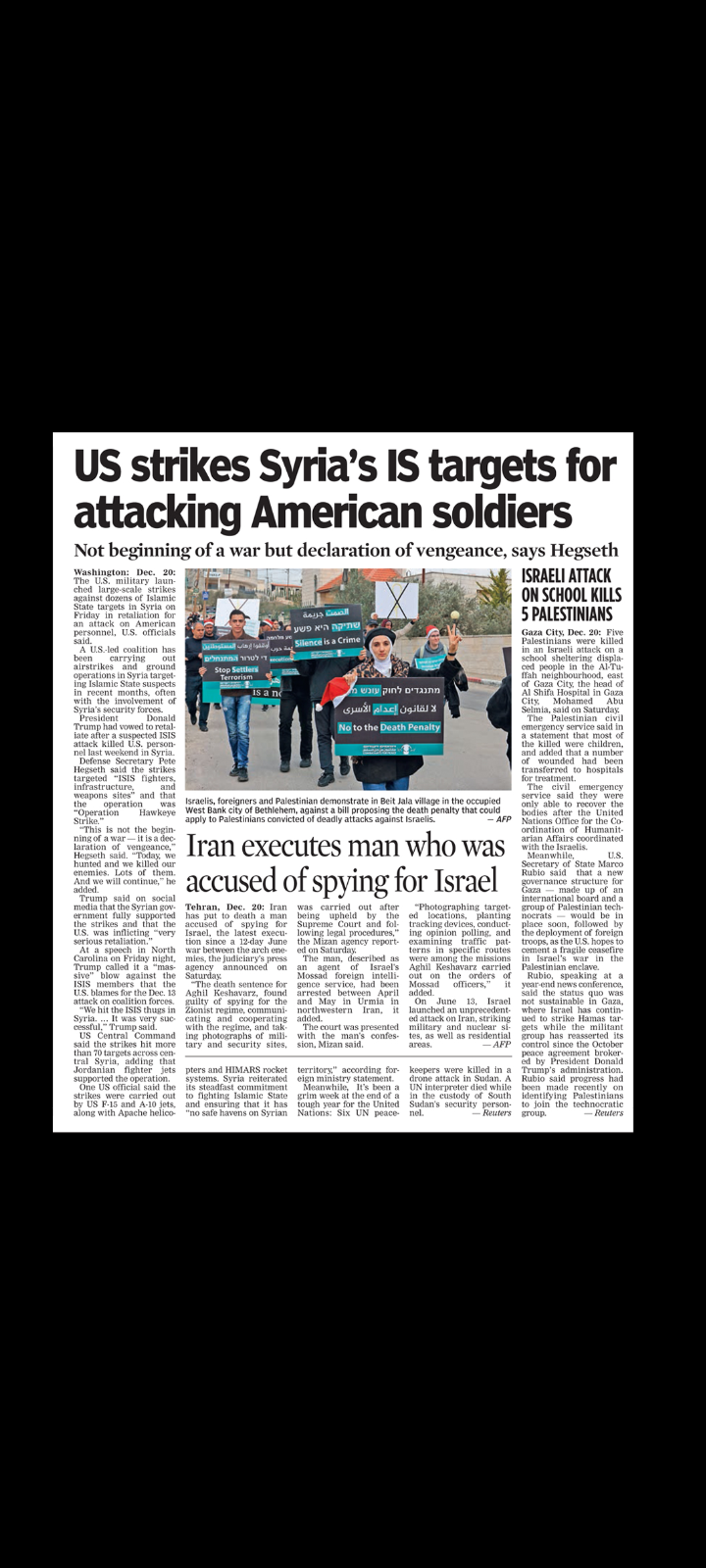 OPERATION HAWKEYE STRIKE – U.S. RETALIATES IN SYRIA