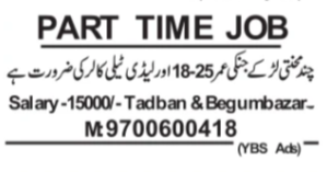 Part-Time Job Opening