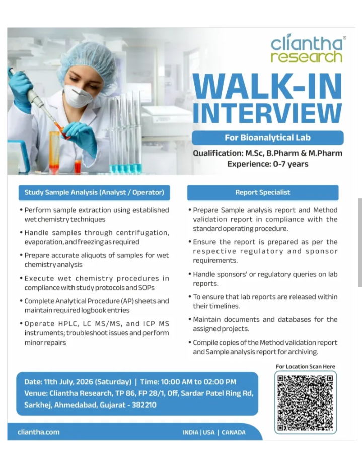 pharma jobs offer
