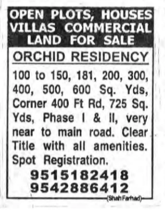 plots houses for sale