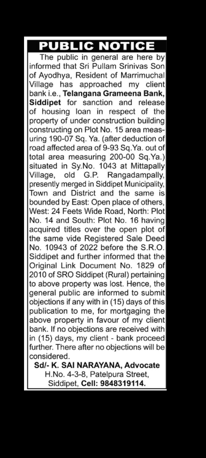 Public Notice: Missing Original Link Document 📜
