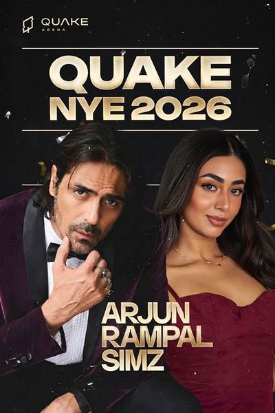 Quake NYE 2026 – Celebrate in Style with Arjun Rampal & Simz ✨