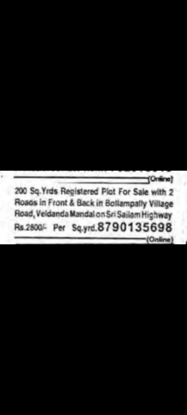 Registered Plot for Sale