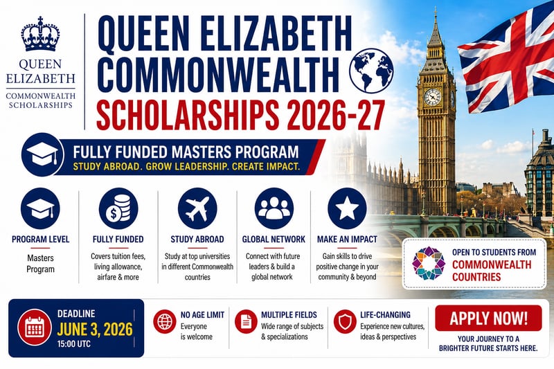 scholarship alert!!! by  Queen Elizabeth Commonwealth